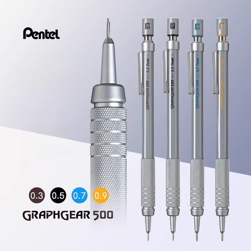 Pentel Pen Energel - 1 buah Pentel Graphgear 500 pensil