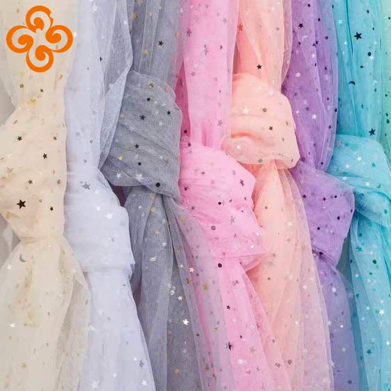 Crystal Mesh Fabric - Kain Tulle Putri 100X150Cm untuk Menjahit