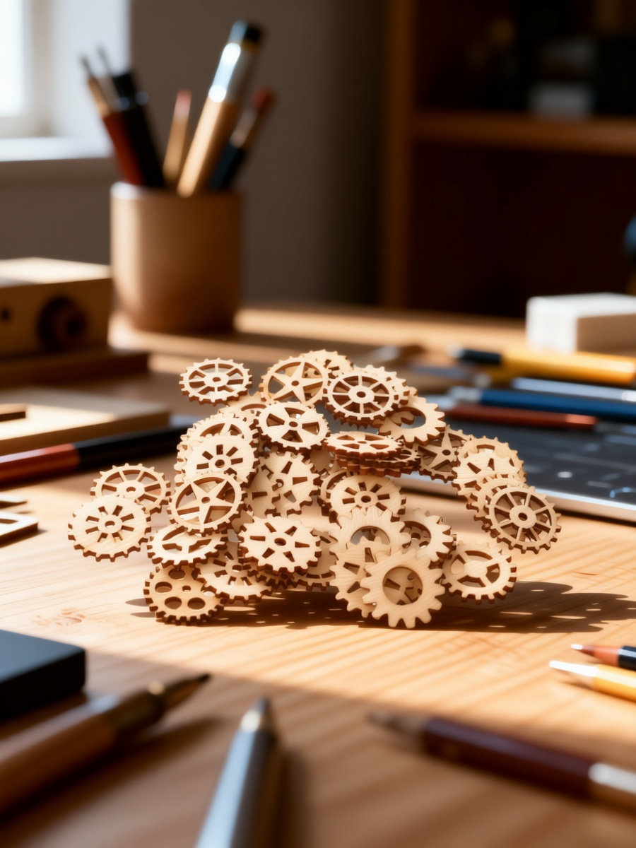 Craft Embellishment - 100 Buah Perlengkapan Kerajinan Kayu, Hiasan