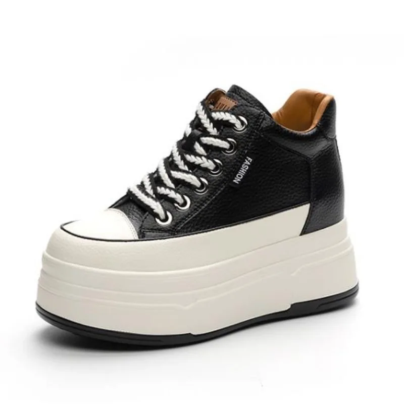 Guipure Lace Panel - Sepatu Vulkanis Wanita Kulit Asli Suede