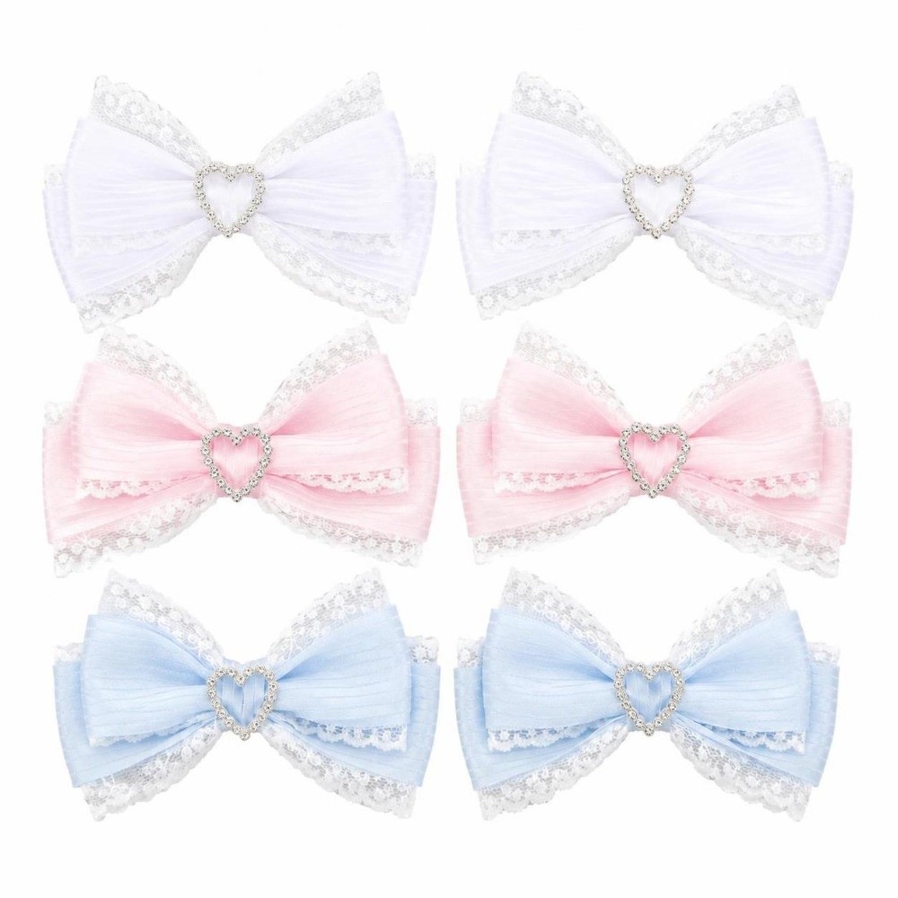 1 Pasang Jepit Rambut Pita Sat - Lace Ribbon Trim ulasan dan harga