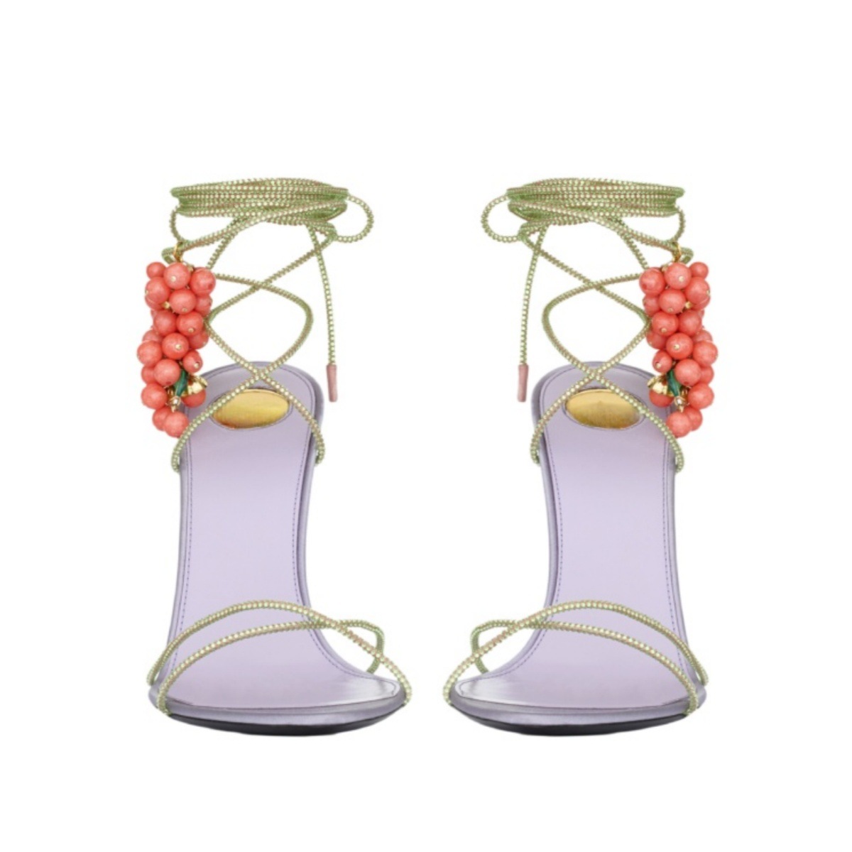 Sandal Stiletto Wanita 3D Hias - Sew On Rhinestone ulasan dan harga