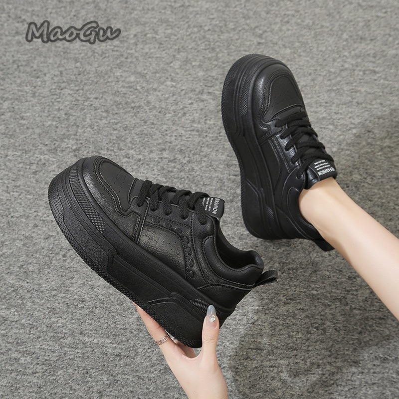 Sepatu Sneakers Putih Platform - Guipure Lace Panel ulasan dan harga