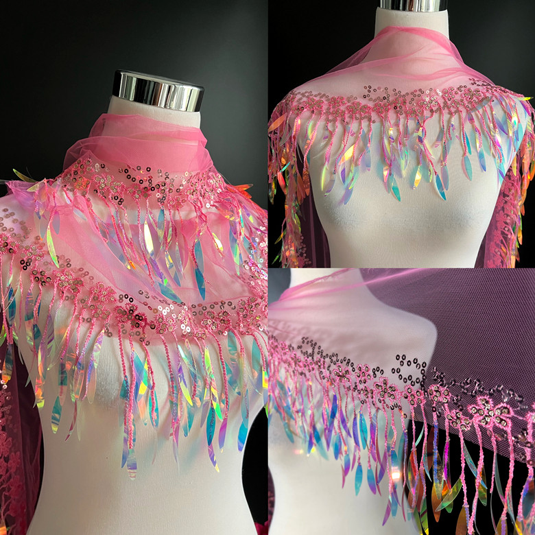 2-10 Yard 15cm Rumbai Jaring P - Fringe Ribbon Sewing ulasan dan harga