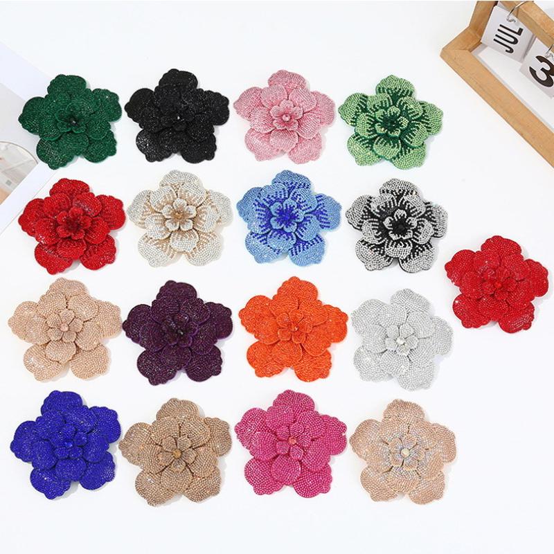 1 buah Patch Bunga Kamelia Tig - Sew On Rhinestone ulasan dan harga