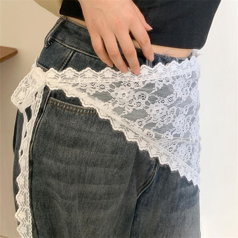 Rok Pendek Renda Segitiga, Rok - Lace Ribbon Trim ulasan dan harga