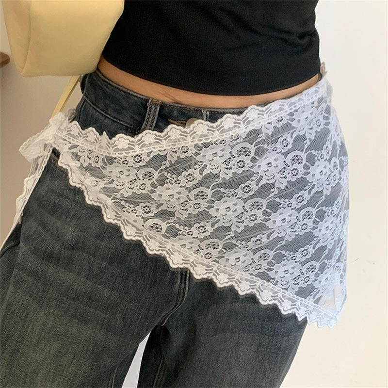 Rok Pendek Renda Segitiga, Rok - Lace Ribbon Trim ulasan dan harga