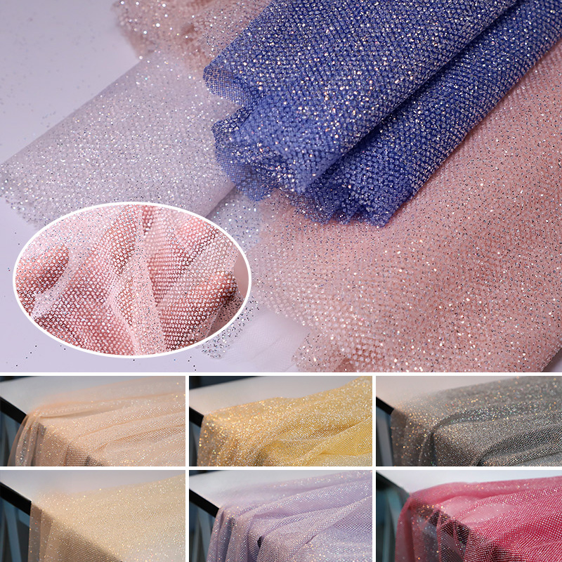 100/300/500cm X150cm Kain Jari - Crystal Mesh Fabric ulasan dan harga