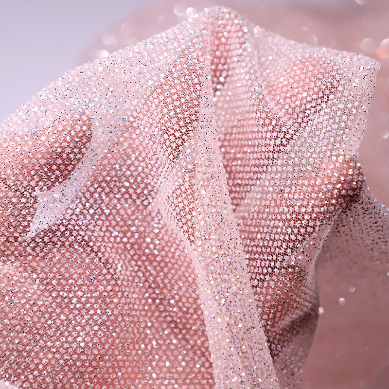 100/300/500cm X150cm Kain Jari - Crystal Mesh Fabric ulasan dan harga