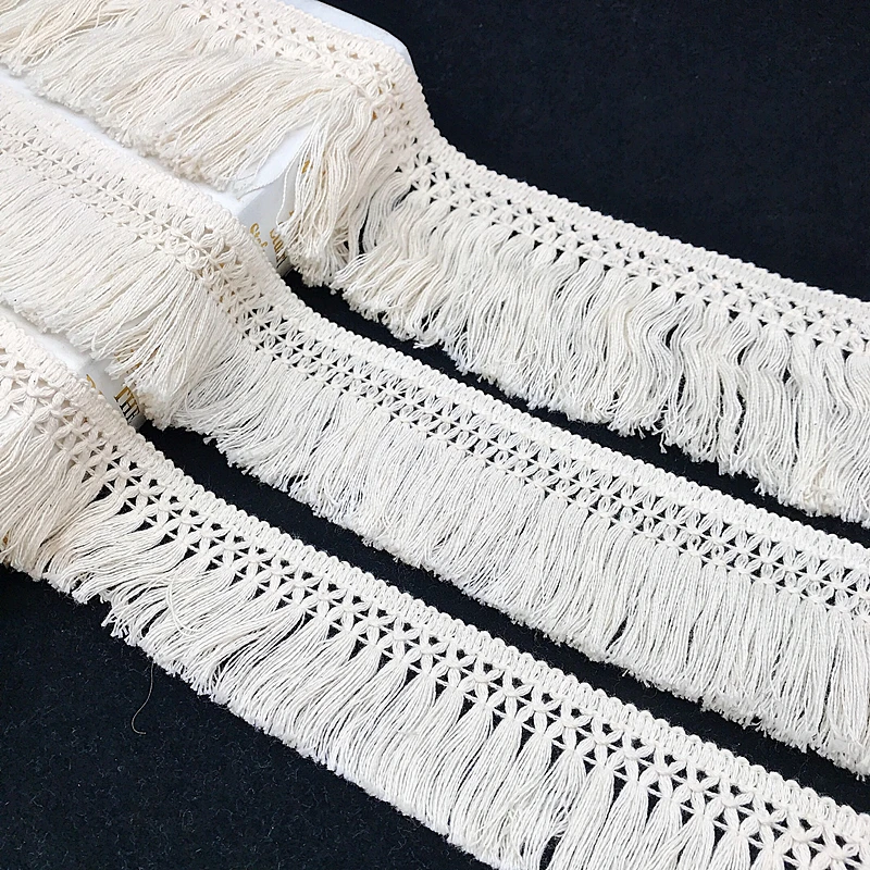 10Yard/Lot Beige 6CM/8CM Rumba - Fringe Ribbon Sewing ulasan dan harga
