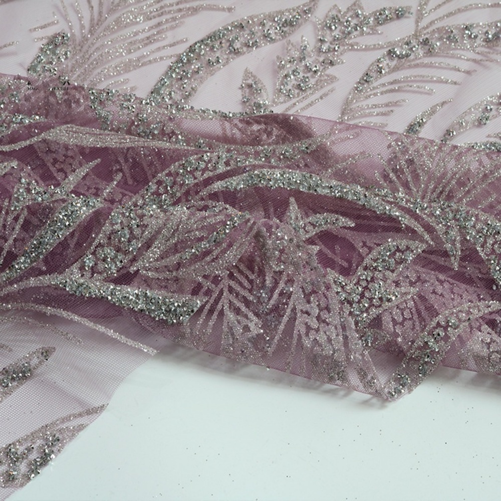 10 Bahan Kain Jaring Bordir Bu - Crystal Mesh Fabric ulasan dan harga