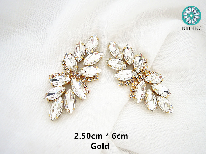 (1 buah) emas perak berlian im - Sew On Rhinestone ulasan dan harga